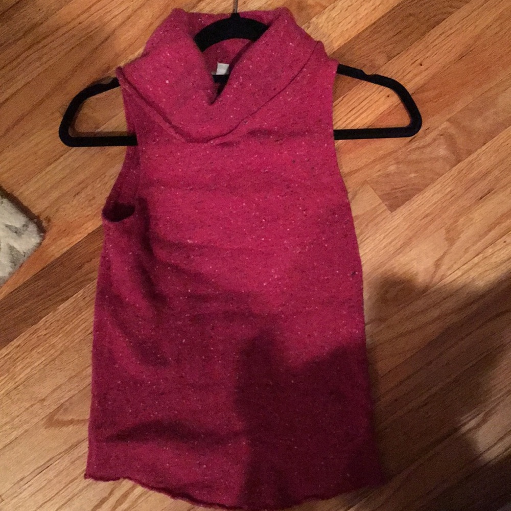 Sleeveless Turtleneck Sweater